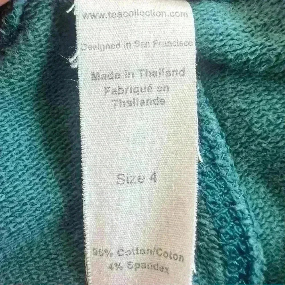 Tea Turquoise Floral Cargo Legging Pants Girls Size 4 - Picture 9 of 10